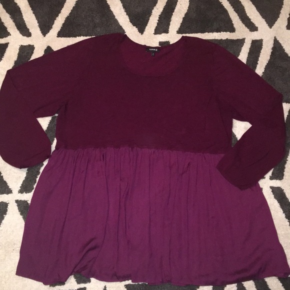 Torrid size 4 Wine Sweater - Picture 2 of 2